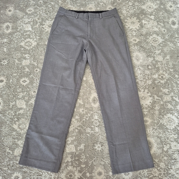Calvin Klein Men's Gray Buainess Casual Neutral Straight Leg Dress Pants 31x30 - Picture 2 of 6